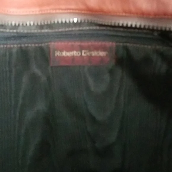 Vintage Rare handmade Roberto Desiderio brown woven leather bag